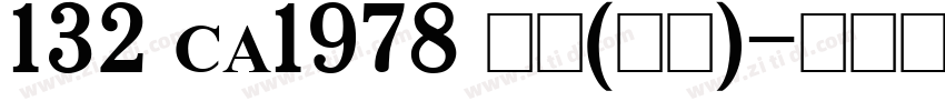 132 CA1978 普通(西方)字体转换
